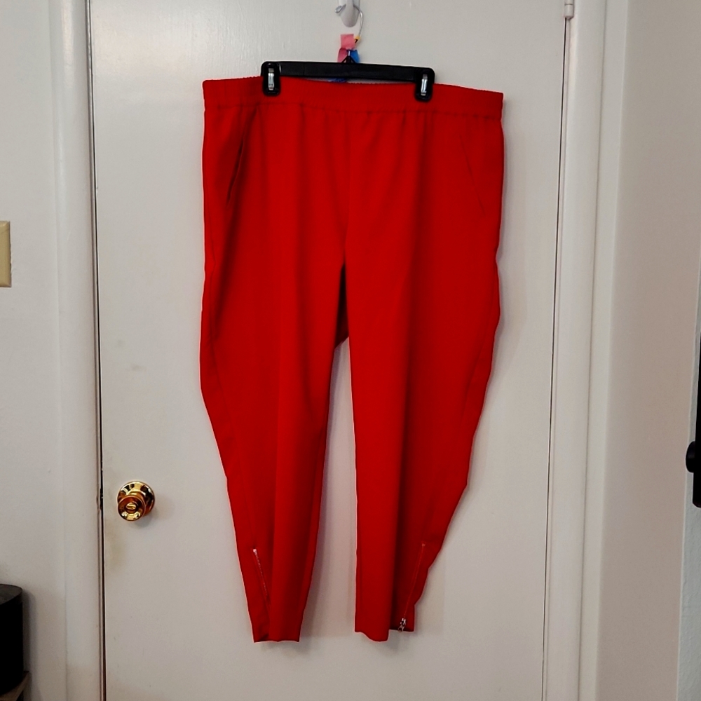 Eloquii Ankle Length Pants with Ankle Zippers